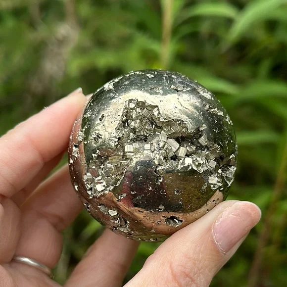 Pyrite Crystal Sphere - Picture 4 of 6